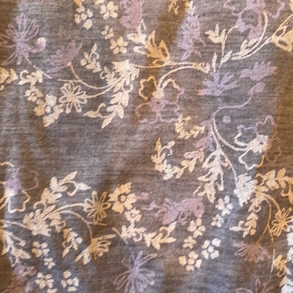 💟 Womens pajama Top grey and white size large L 💟​​​​ - Picture 4 of 5